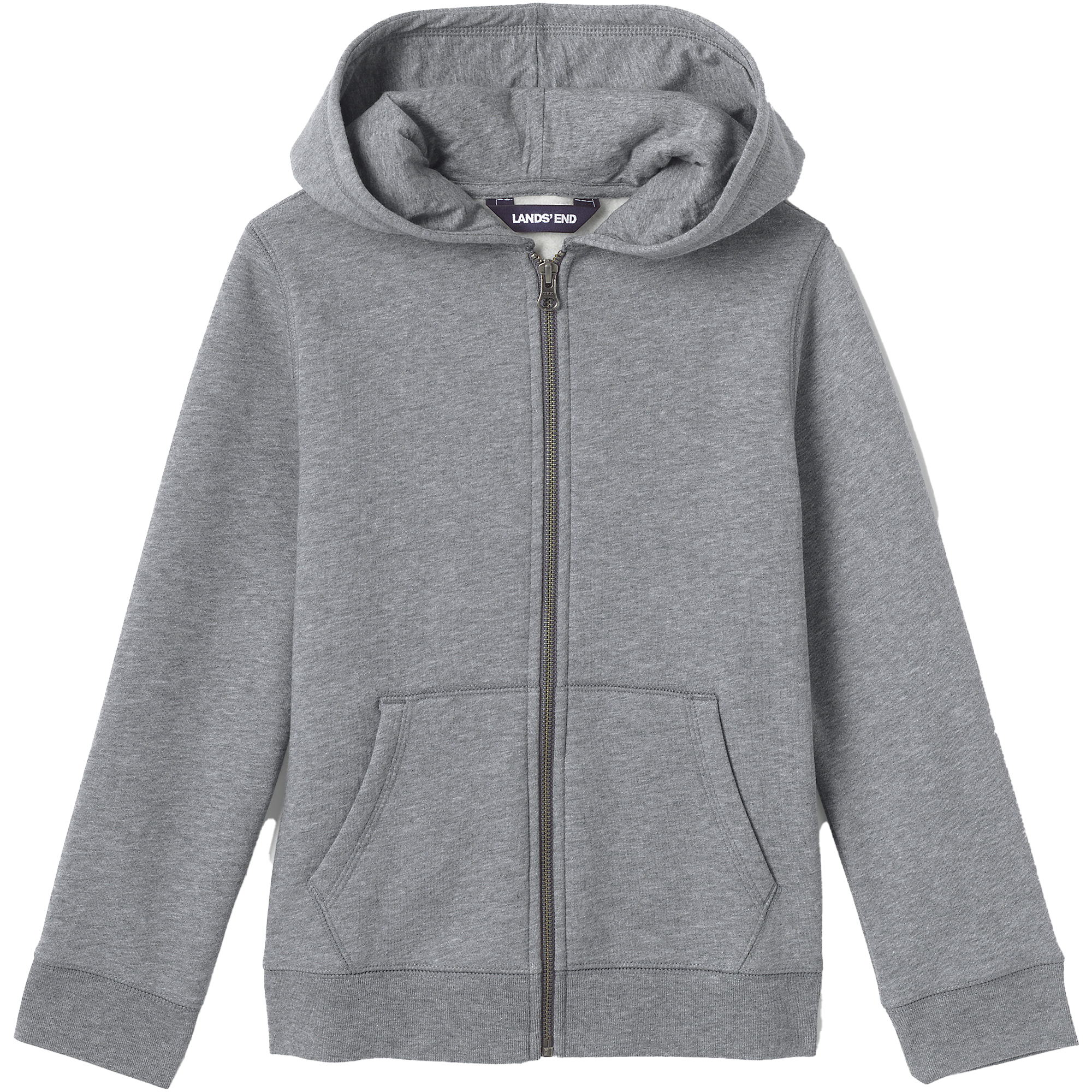 Zip Front Sweatshirt- Gray